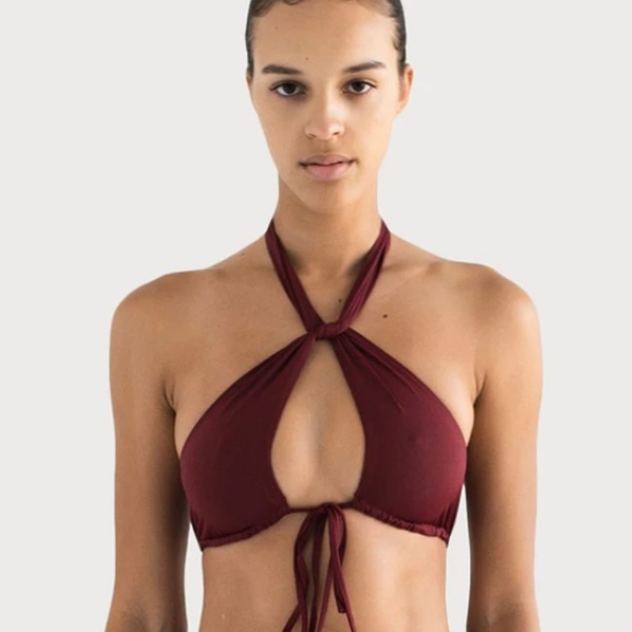 riot swim TOKA bikini top in BLACK - Picture 2 of 6